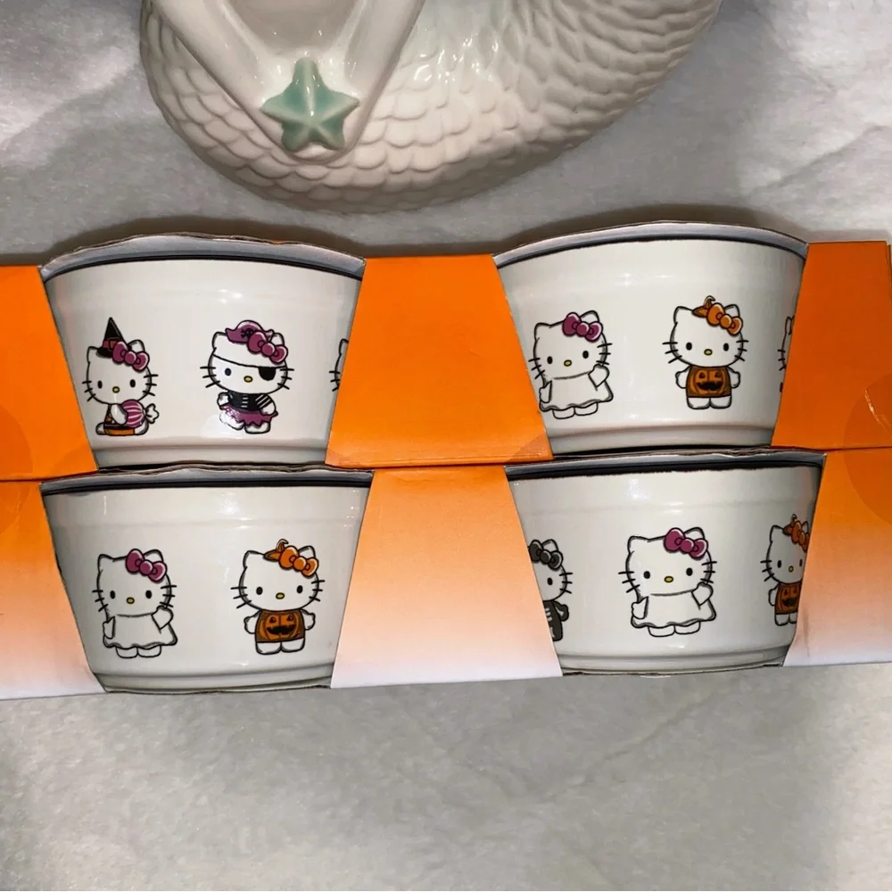 HELLO KITTY RAMEKIN BOWLS SET OF 4 BY SANRIO